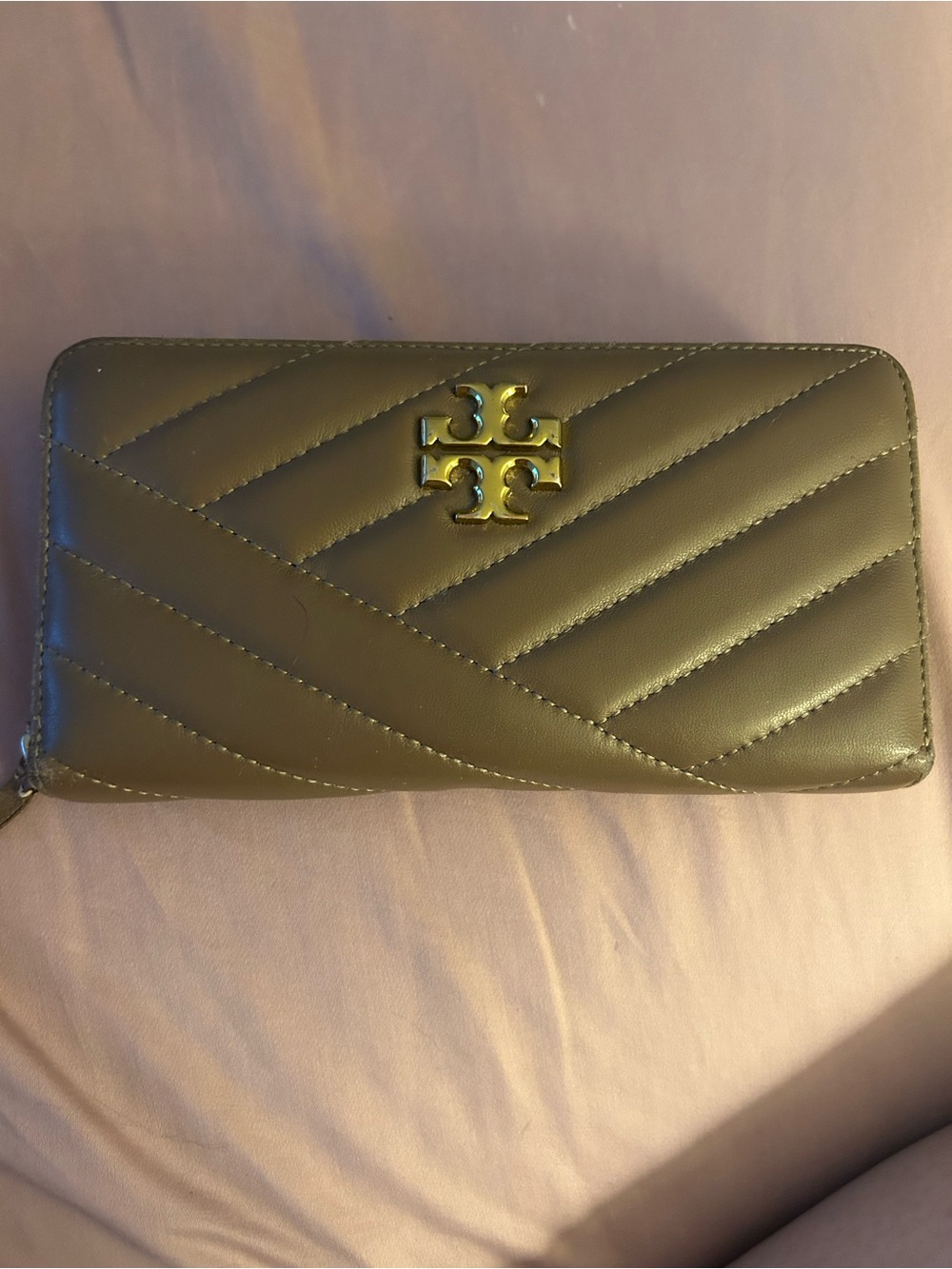 Tory Burch Kira Chevron Zip Continental Wallet